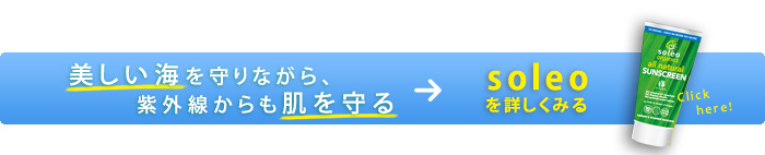 美しい海を守りながら、紫外線からも肌を守る
